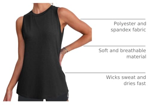Lightweight Women's Workout Tank Top - Sleeveless Athletic Shirt for Yoga, Running, Tennis