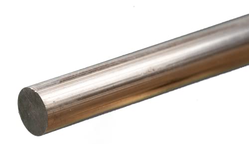Round Aluminum Rod 3/8" OD x 12" Long - 1 Rod for DIY Crafts