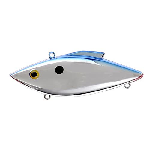 Mini Trap Lipless Crankbait Fishing Lure - Chrome Blue Back