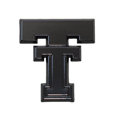 Texas Tech Red Raiders Auto Emblem - Black Metal 2.75"