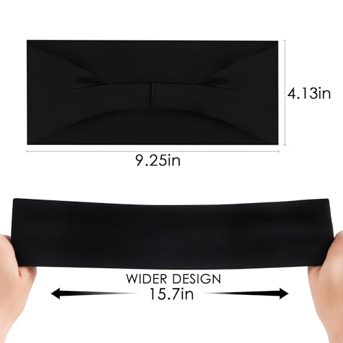 Sports Headbands for Men - 7 Pack Non-Slip Quick Dry Head Wraps - Black, White, Army Green, Dark Gray, Dark Blue, Light Gray, Brown