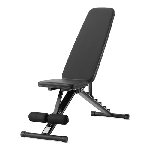 Adjustable Weight Bench for Home Gym - Supports 660 lbs, Foldable