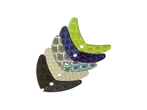 Mack’s Lure Smile Blade Assorted 5-Pack - Scale 1.1 Inch Fishing Lures