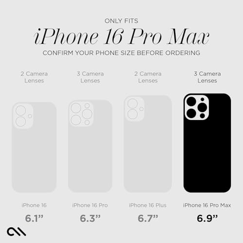 Case-Mate Floral Gems iPhone 16 Pro Max Case - Sparkling Rhinestones, 12ft Drop Protection, MagSafe Compatible