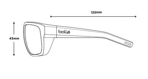 bollé Vulture Sunglasses Matte Crystal Grey Unisex-Adult Medium