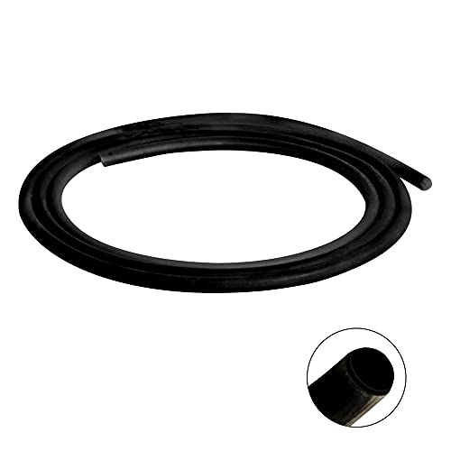 Natural Latex Rubber Tubing - 2.5mm OD Black, 3M Length