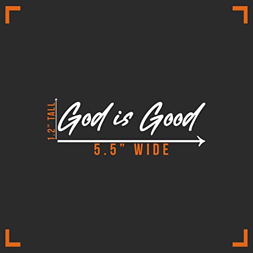 God is Good Vinyl Decal Sticker - 5.5" x 1" for Cars & Walls