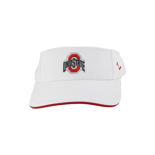 Ohio State Buckeyes Visor - NCAA Officially Licensed - One Size - White