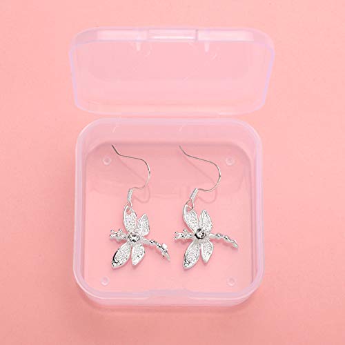 925 Sterling Silver Dragonfly Drop Earrings for Women