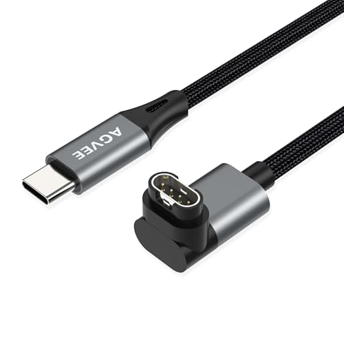 6.6ft USB-C Charging Cable for Garmin Watches - Dark Gray