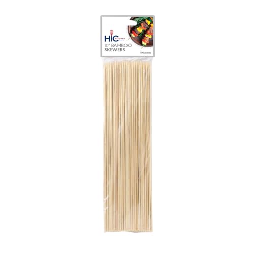 Bamboo BBQ Kabob Grill Skewers - 8-Inch, Set of 100