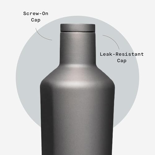 Corkcicle 25 oz Insulated Canteen Water Bottle, Ceramic Slate