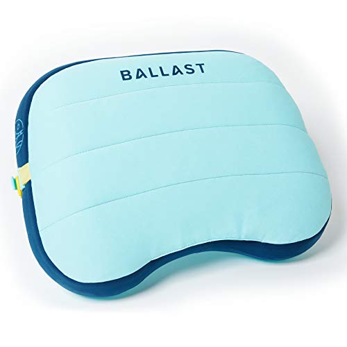 Ballast Beach Pillow - Island Paradise Compact Inflatable Neck Support, Durable & Wind-Resistant