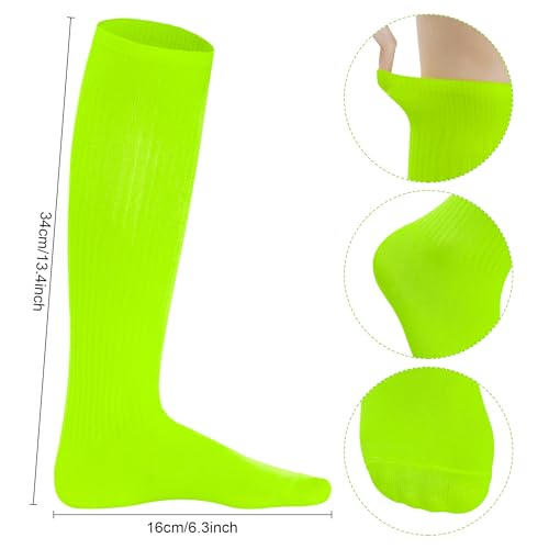 Youth Baseball Socks and Belt Combo Set - Fluorescent Green