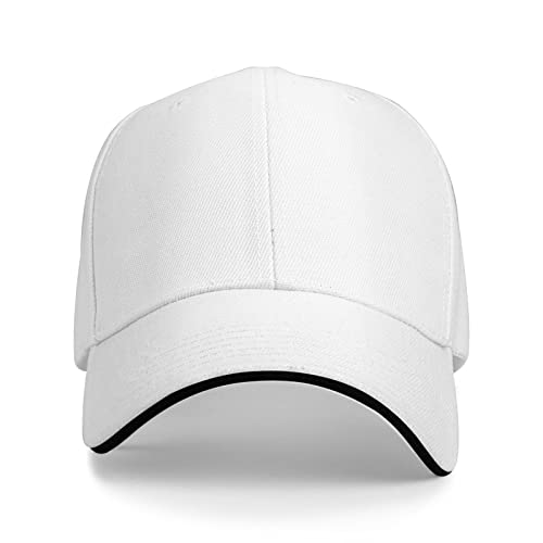 Custom White Hats for Men and Women - One Size