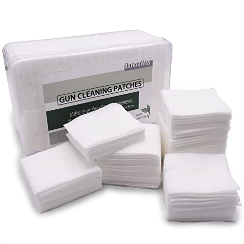1000 Highly Absorbent Gun Cleaning Patches - 2" Square