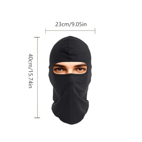 Balaclava Face Mask for Outdoor Sports - 4-Pack A-Black
