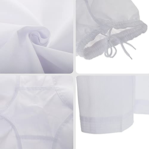 TOPTIE White Adult Kids Karate Pants Martial Arts Uniform for Training