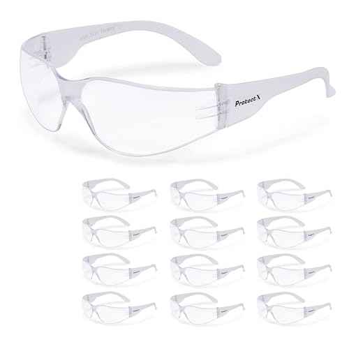 ProtectX Safety Glasses for Men & Women, Safety Sunglasses with Anti-Fog Scratch Resistant Lenses, Non-Slip Grips, ANSI Z87.1
