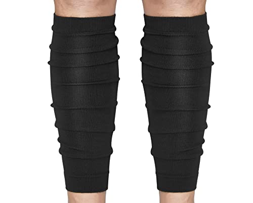 Football Leg Compression Sleeves for Youth - Black
