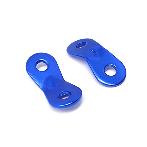 Aluminum Alloy Tent Rope Tensioners - 12 Pack, Blue