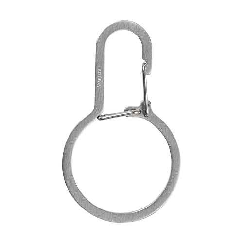 Dual Chamber Key Ring with Carabiner Clip for Secure Key Organization