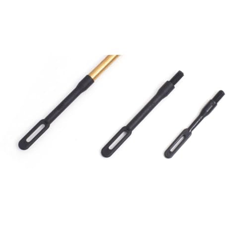 Solid Brass Gun Cleaning Jag Set with 4 Plastic Slotted Tips