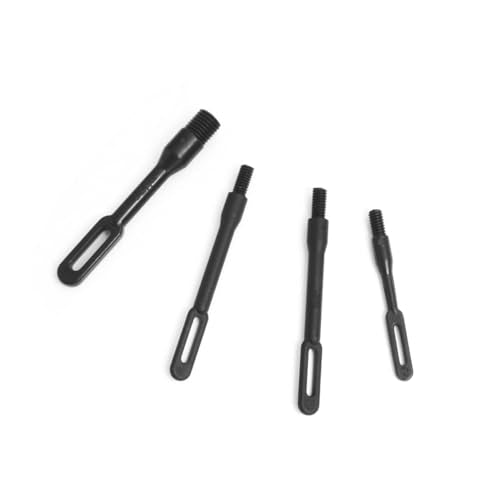 Solid Brass Gun Cleaning Jag Set with 4 Plastic Slotted Tips