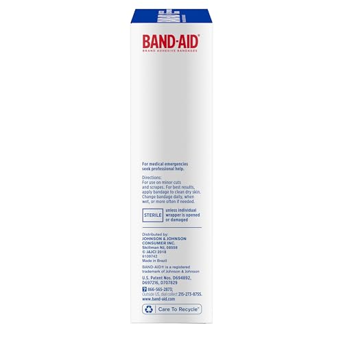 Extra Large Flexible Fabric Adhesive Bandages - 10 Count Pack of 2