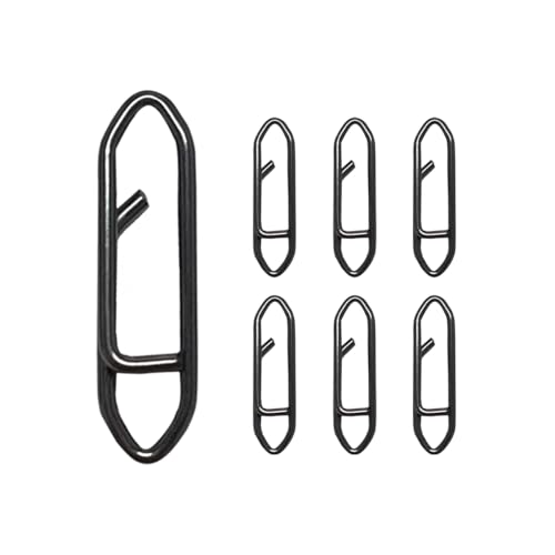 50 Pack Stainless Steel Fishing Speed Clips - 18mm Quick Change Lure Snaps