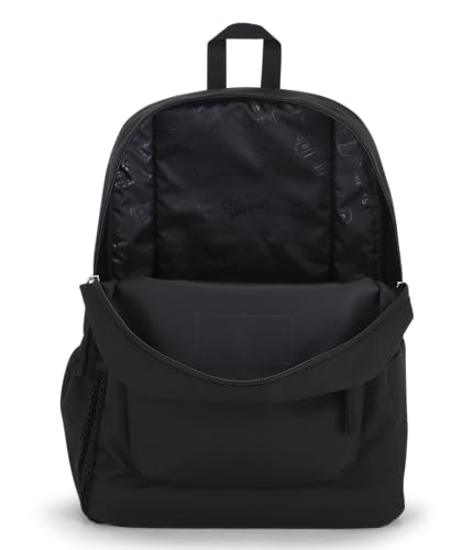 JanSport 26L Cross Town Backpack Black - 12 Inch Daypack for Urban Use