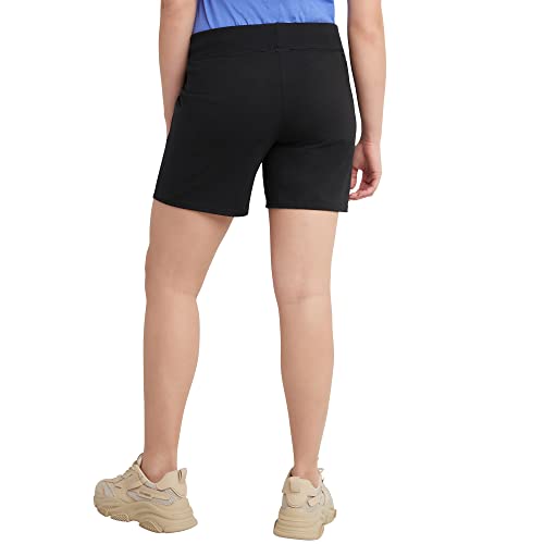 Women's Cotton Jersey Pocket Shorts with Drawstring - 7" Inseam