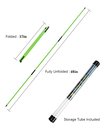 Golf Alignment Sticks - Swing Trainer Training Aid, Green