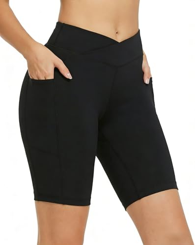 High Waisted Flare Yoga Pants for Women - V Crossover - Small Carbon