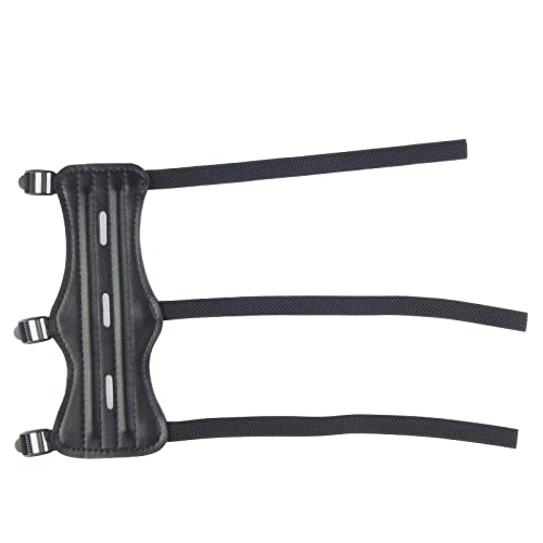 Adjustable Archery Arm Guards - 2 Pack Leather Forearm Protectors