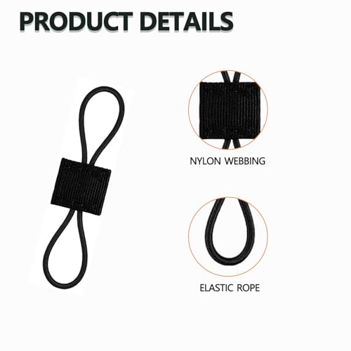 Molle Attachments 15 Pack - Tactical Gear Holder Clip - Black