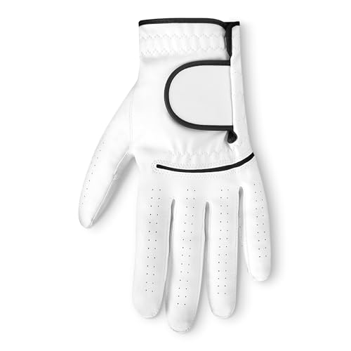 All-Weather Golf Gloves for Men - Left Hand, Medium Size - 1-Pack