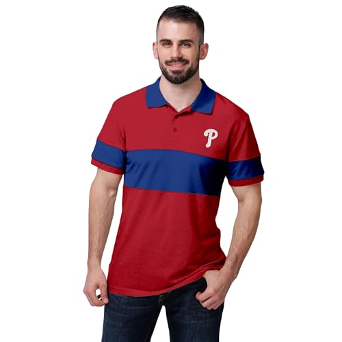 Men's Performance Cotton Polo Shirt - MLB Team Color Logo
