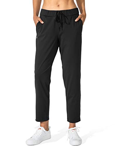 Stretch Ankle Sweatpants with Deep Pockets - Medium / Black