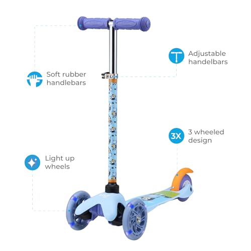 3 Wheel Self-Balancing Kick Scooter for Kids with LED Wheels