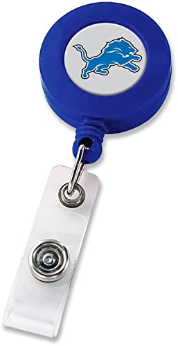 Detroit Lions Badge Reel Lanyard - 22-Inch Retractable ID Holder