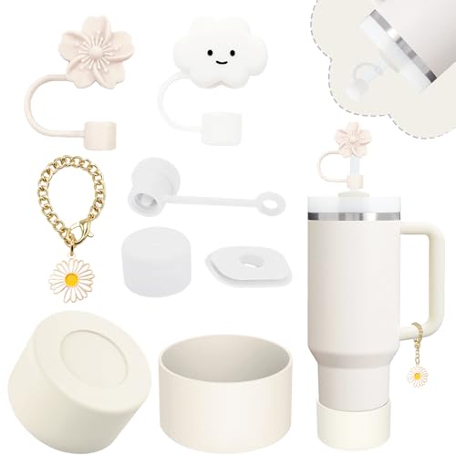 Stanley Cup Accessories Set - Straw Covers, Silicone Boot & Charm