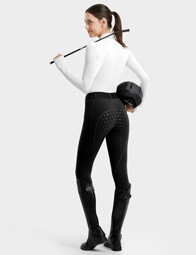 Full Seat Riding Tights with Silicon Grip - Medium, Black