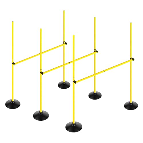 Adjustable Height Agility Hurdle Set - 4.9 FT, Pack of 3