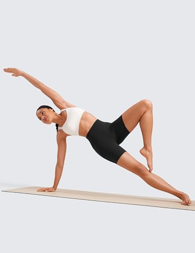 High Waisted Biker Shorts 6" | Soft Compression Yoga Shorts for Women