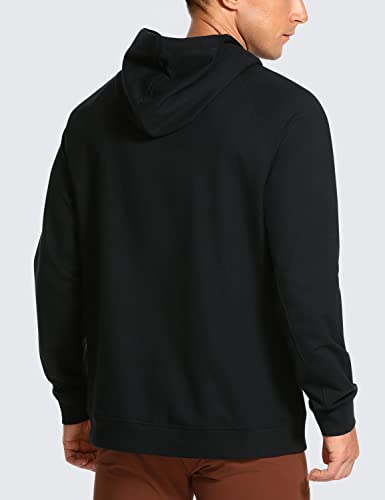 CRZ YOGA French Terry Hoodie for Women - Large Black Casual Sweatshirt