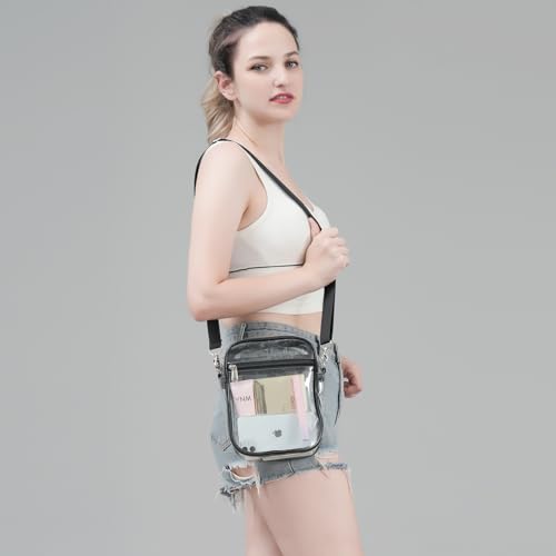 Clear Crossbody Purse Bag - Stadium Approved for Concerts, Festivals