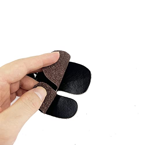 Leather Archery Finger Tabs - 2 Pack, Adjustable Right Hand Protector
