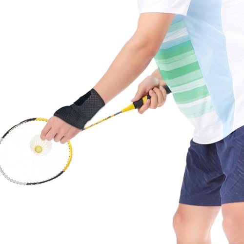 Ultra-Thin Black Mesh Wrist Brace - Breathable Compression Support - 2 Pack