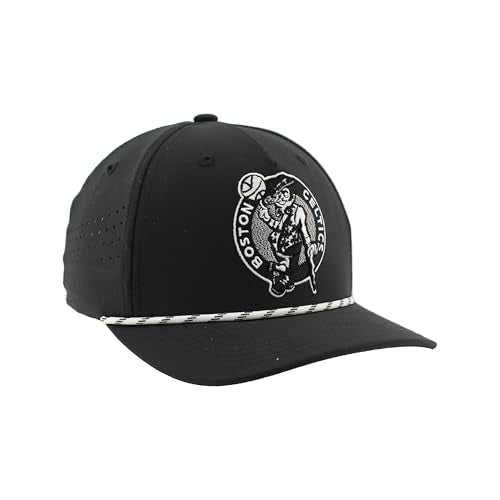Boston Celtics Snapback Rope Hat - Black, Adjustable Fit